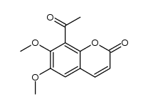 8-acetyl-6,7-dimethoxycoumarin