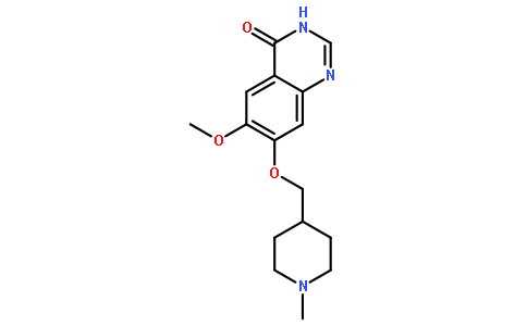 6-甲氧基-7-(N-甲基哌啶-4-基甲氧基)-3,4-二氢喹唑啉-4-酮