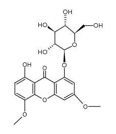 1-(β-D-glucopyranosyloxy)-8-hydroxy-3,5-dimethoxy-9H-xanthen-9-one