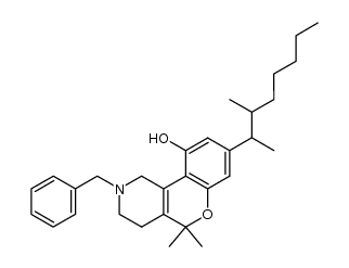 2-benzyl-5,5-dimethyl-8-(1,2-dimethylheptyl)-10-hydroxy-1,2,3,4-tetrahydro-5H-[1]benzopyrano[4,3-c]pyridine