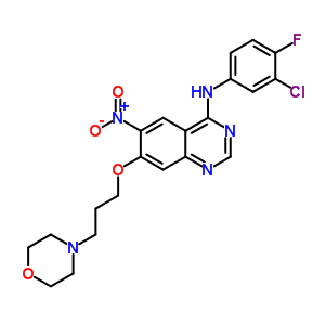 N-(3-氯-4-氟苯基)-7-(3-吗啉代)-6-硝基喹唑啉-4-胺