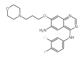 N4-(3-氯-4-氟苯基)-7-(3-吗啉丙氧基)喹唑啉-4，6-二胺
