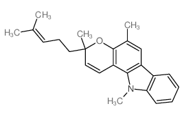 3,5,11-trimethyl-3-(4-methylpent-3-enyl)pyrano[3,2-a]carbazole