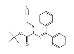 1,1-dimethylethyl 4-cyano-(2S)-[(diphenylmethylene)amino]butanoate