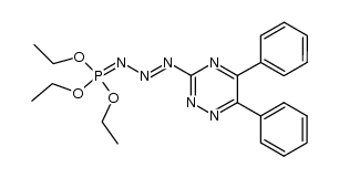 triethyl ((5,6-diphenyl-1,2,4-triazin-3-yl)triaz-2-en-1-ylidene)phosphite