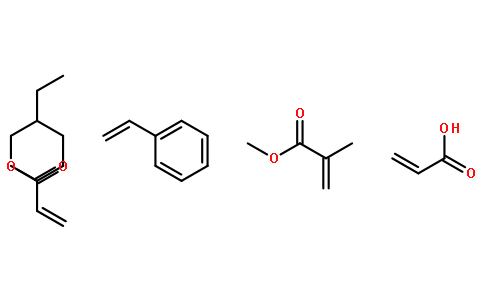 败脂酸,2-乙基己基丙-2-烯酸酯,甲基 2-甲基丙-2-烯酸酯,苯乙烯