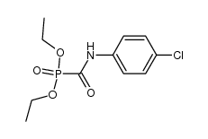 (4-chloro-phenylcarbamoyl)-phosphonic acid diethyl ester