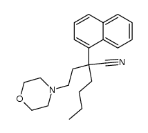 2-(2-morpholin-4-yl-ethyl)-2-naphthalen-1-yl-hexanenitrile