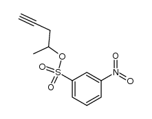 4-(3-nitro-benzenesulfonyloxy)-pent-1-yne