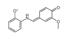 2-[(3-methoxy-4-oxocyclohexa-2,5-dien-1-ylidene)methylamino]phenolate