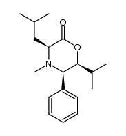 (3S,5R,6S)-3-isobutyl-6-isopropyl-4-methyl-5-phenyltetrahydro-2H-1,4-oxazin-2-one
