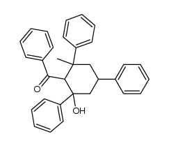 (+/-)-(2c-hydroxy-6c-methyl-2t,4ξ,6t-triphenyl-cyclohex-r-yl)-phenyl ketone
