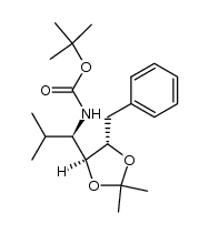 tert-butyl ((R)-1-((4S,5S)-5-benzyl-2,2-dimethyl-1,3-dioxolan-4-yl)-2-methylpropyl)carbamate