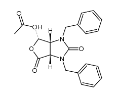 6ξ-acetoxy-1,3-dibenzyl-(3ar,6ac)-tetrahydro-furo[3,4-d]imidazole-2,4-dione