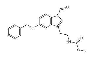 5-benzyloxy-1-formyl-N-methoxycarbonyltryptamine