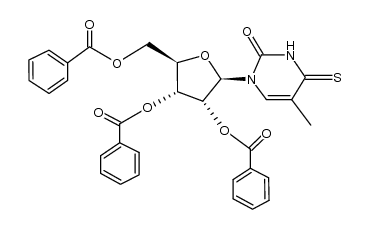 O2',O3',O5'-tribenzoyl-5-methyl-4-thio-uridine
