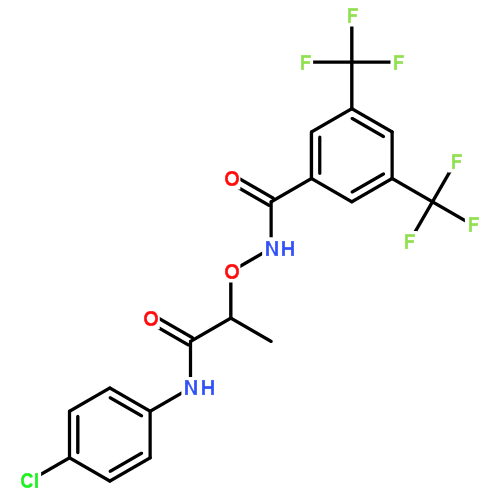 N-((1-((4-氯苯基)氨基)-1-氧代丙烷-2-基)氧基)-3,5-双(三氟甲基)苯甲酰胺