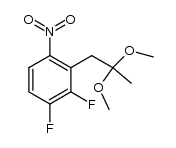 1,2-difluoro-3-(2,2-dimethoxypropyl)-4-nitrobenzene
