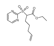 ethyl 2-(pyrimidin-2-ylsulfonyl)hept-6-enoate