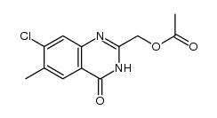 2-acetoxymethyl-7-chloro-6-methyl-3,4-dihydroquinazolin-4-one