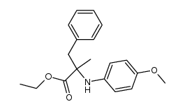 ethyl 2-benzyl-2-(4-methoxyphenyl)aminopropionate