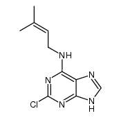 (2-chloro-7(9)H-purin-6-yl)-(3-methyl-but-2-enyl)-amine