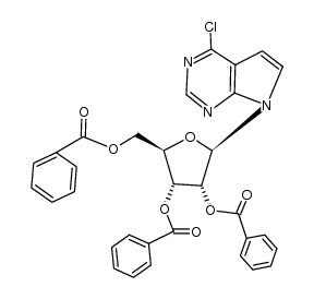 4-chloro-7-(2,3,5-tri-O-benzoyl-β-D-ribofuranosyl)-7H-pyrrolo[2,3-d]pyrimidine