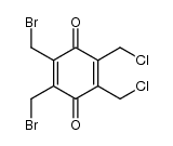 2,3-bis(bromomethyl)-5,6-bis(chloromethyl)cyclohexa-2,5-diene-1,4-dione