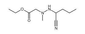 ethyl 2-(2-(1-cyanobutyl)-1-methylhydrazinyl)acetate