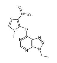 9-ethyl-6-[(1-methyl-4-nitro-5-imidazolyl)thio]purine