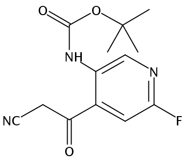 4-(2-氰基乙酰基)-6-氟吡啶-3-氨基甲酸叔丁酯
