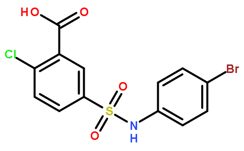 5-(4-溴-苯基胺磺酰基)-2-氯-苯甲酸