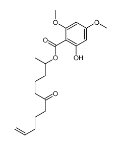 外消旋2-羟基-4,6-二甲氧基-苯甲酸1-甲基-5-氧代-9-癸烯-1-基酯