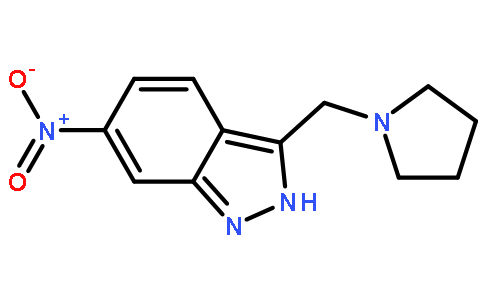 6-nitro-3-(pyrrolidin-1-ylmethyl)-2H-indazole