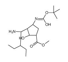 (1S,2S,3S,4R)-3-[(1S)-1-氨基-2-乙基丁基]-4-[叔丁氧羰基氨基]-2-羟基-环戊烷羧酸甲酯