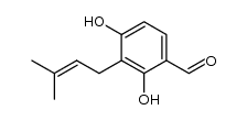 2,4-dihydroxy-3-(3-methylbut-2-en-1-yl)benzaldehyde