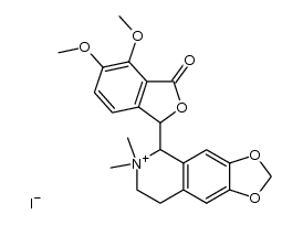 5-(4,5-dimethoxy-3-oxo-phthalan-1-yl)-6,6-dimethyl-5,6,7,8-tetrahydro-[1,3]dioxolo[4,5-g]isoquinolinium, iodide