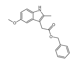 (5-methoxy-2-methyl-1H-indol-3-yl)acetic acid benzyl ester