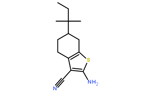2-氨基-6-(1,1-二甲基丙基)-4,5,6,7-四氢-1-苯并噻吩-3-甲腈
