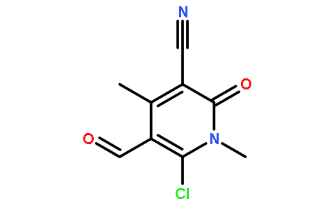 6-氯-5-甲酰基-1,2-二氢-1,4-二甲基-2-氧代吡啶-3-甲腈