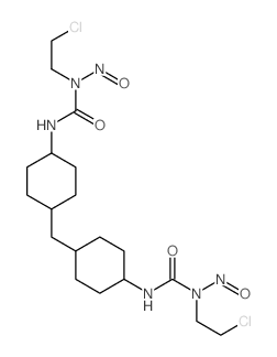 1-(2-chloroethyl)-3-[4-[[4-[[2-chloroethyl(nitroso)carbamoyl]amino]cyclohexyl]methyl]cyclohexyl]-1-nitrosourea