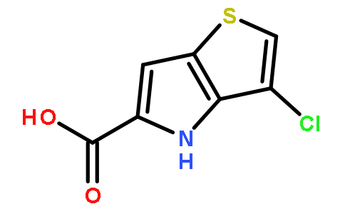 3-氯-4H-噻吩并[3,2-b]吡咯-5-羧酸