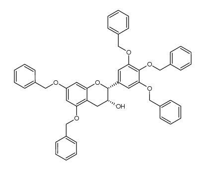 (-)-(2R,3R)-cis-5,7-bis(benzyloxy)-2-[3,4,5-tris(benzyloxy)phenyl]chroman-3-ol