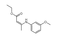 3-(3-methoxyphenylamino)but-2-enoic acid ethyl ester