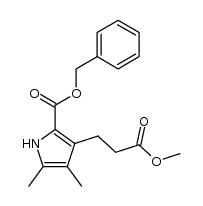 benzyl 3-[2-(methoxycarbonyl)ethyl]-4,5-methylpyrrole-2-carboxylate