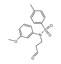 N-(3-methoxyphenyl)-4-methyl-N-(3-oxopropyl)benzenesulfonamide