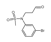 N-(3-bromophenyl)-N-(3-oxopropyl)methanesulfonamide