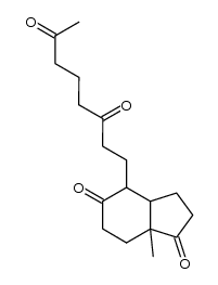 4-(3,7-dioxooctyl)-7a-methylhexahydro-1H-indene-1,5(6H)-dione