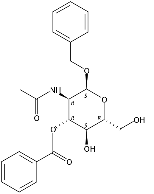 benzyl 2-acetamido-3-O-benzoyl-2-deoxy-α-D-glucopyranoside