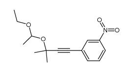 Aethyl(4-mnitrophenyl-2-methyl-3-butyn-2-yl)acetal (IIb)